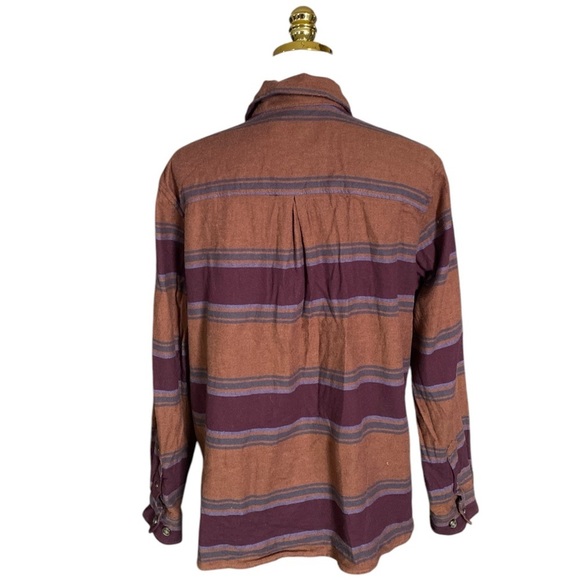 CARHARTT Women's Rugged Flex Relaxed Fit Midweight Flannel Plaid Shirt Size M - Picture 7 of 10